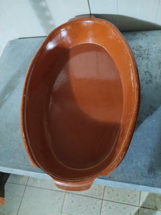 Bandeja cerámica ovalada (6 unidades)