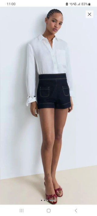 Bermudas vaqueras azules