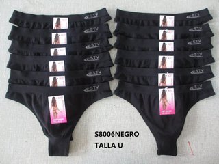 Tanga Invisible Sin Costuras STV Negra