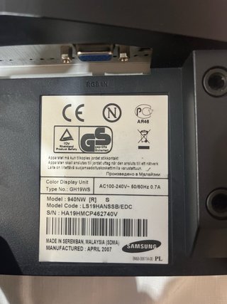 Monitor Samsung SyncMaster 940NW