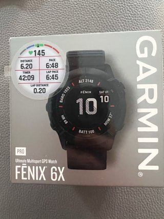 Garmin Fenix 6X Pro Negro con Correa Naranja