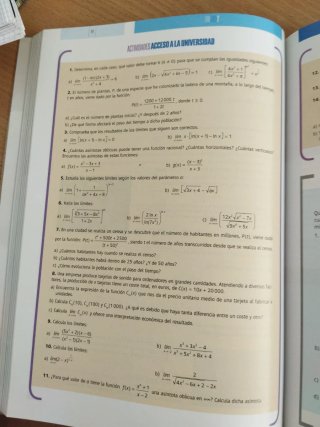 Matemáticas II, 2 bachillerato
