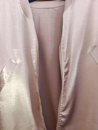 Chaqueta bomber dorada mujer