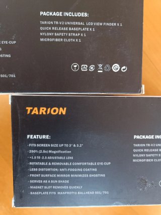 2 Visores LCD Universal TARION TR-V2 Nuevos