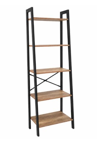 Estantería Escalera Metálica y Madera