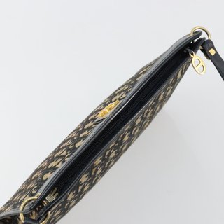 Christian Dior Trotter Canvas Shoulder Bag Navy