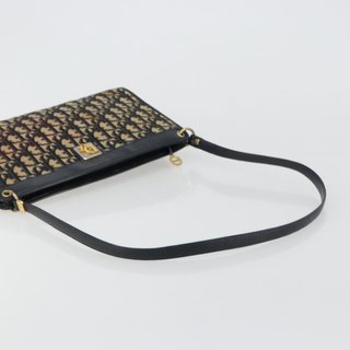 Christian Dior Trotter Canvas Shoulder Bag Navy