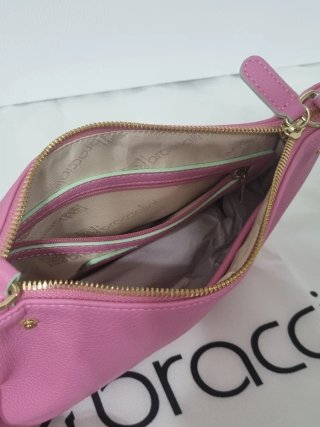 Borsa Braccialini donna rosa con pochette