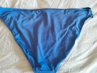 Braga bikini azul talla XL