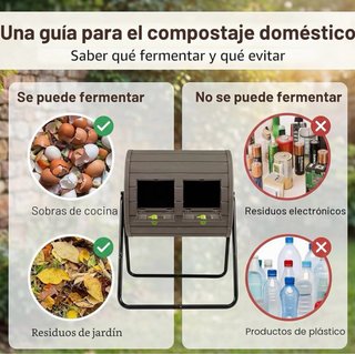 Compostador Doble Cámara GOPLUS 142L