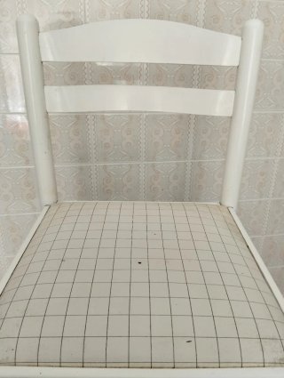 Mesa cocina ovalada blanca + 4 sillas