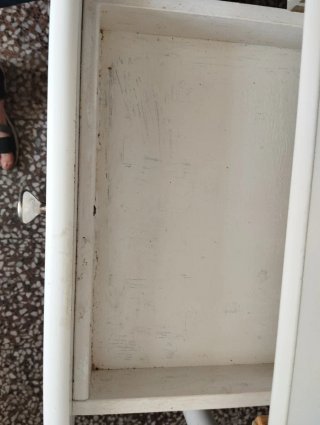 Mesa cocina ovalada blanca + 4 sillas