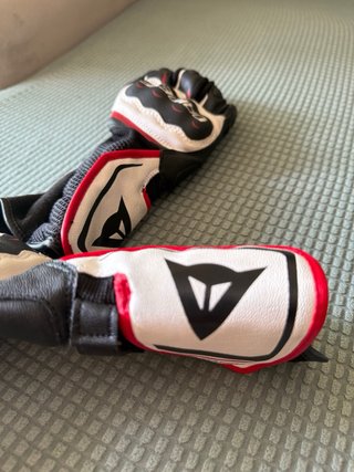 Guantes Dainese Talla XXS Negro/Rojo