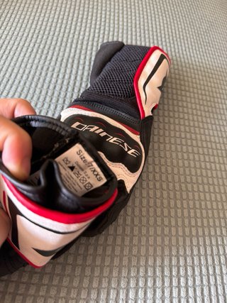 Guantes Dainese Talla XXS Negro/Rojo