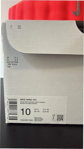 Nike Mind 001 Rojo Solar EU44 Nuevas