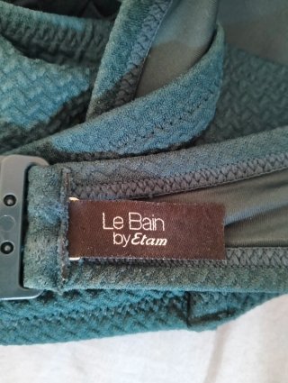 Parte arriba bikini Etam verde azulado