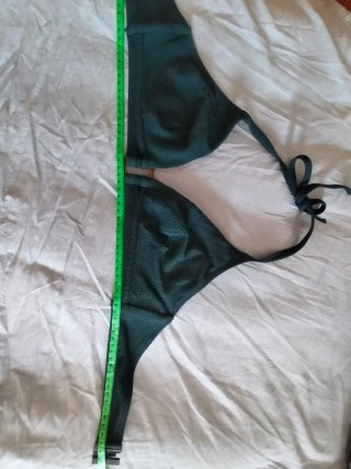 Parte arriba bikini Etam verde azulado