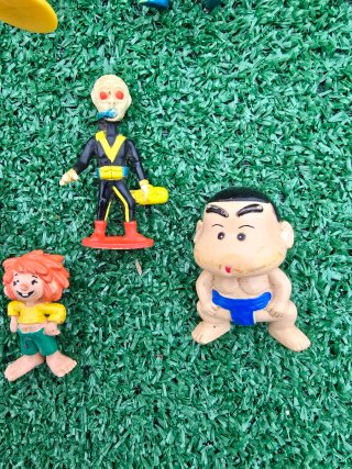 Lote 12 figuras PVC antiguas