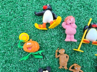 Lote 12 figuras PVC antiguas