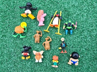 Lote 12 figuras PVC antiguas