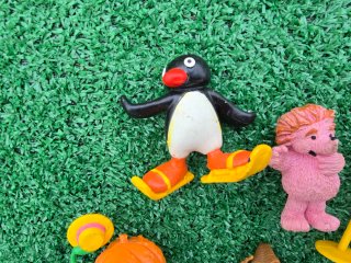 Lote 12 figuras PVC antiguas