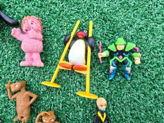 Lote 12 figuras PVC antiguas