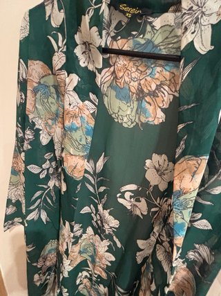 Chaqueta Kimono Gasa Estampada