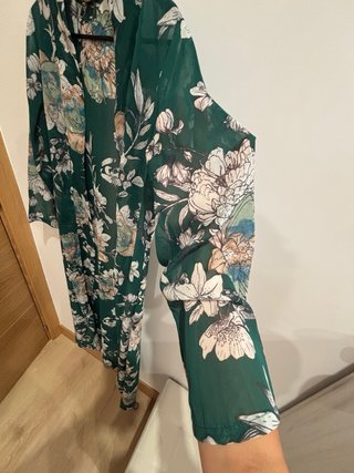 Chaqueta Kimono Gasa Estampada