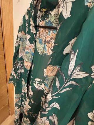 Chaqueta Kimono Gasa Estampada