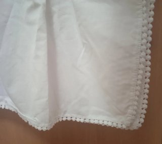 Kimono playero blanco corto