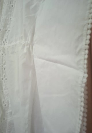 Kimono playero blanco corto
