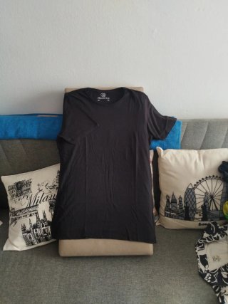 Camisetas Bershka Negras Pack 2