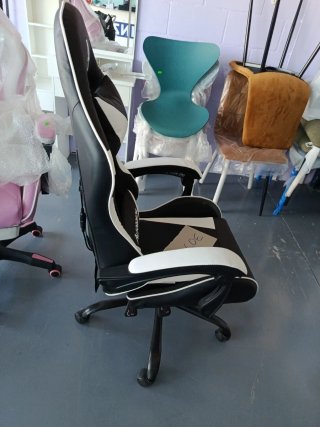 Silla Gaming Alfordson Negra y Blanca