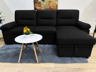 Sofá Cama Chaise Longue Gris 238cm