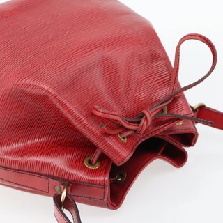LOUIS VUITTON Epi Petit Noe Shoulder Bag Red
