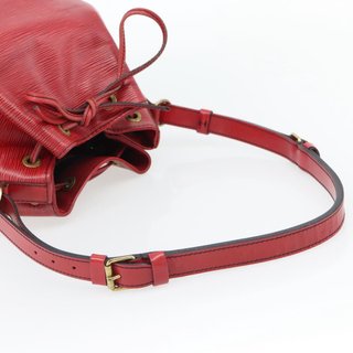 LOUIS VUITTON Epi Petit Noe Shoulder Bag Red