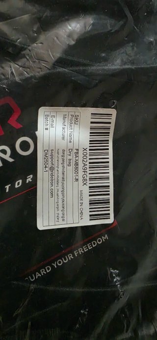 Bolsa Trasera Moto RIDEIRON Negra