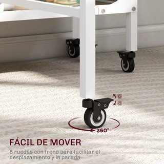 Mesa plegable madera y metal
