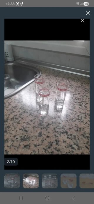 Juego  Vasos Chupito Largos