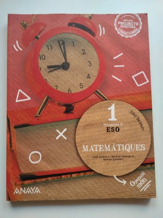 Anaya. Matemáticas Trimestre 3 1 ESO Operació Món