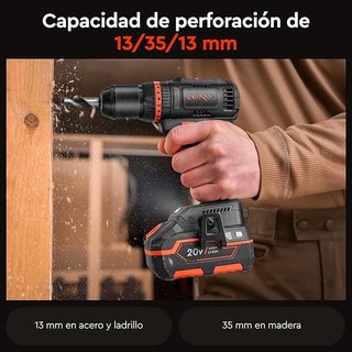 TALADRO LISTO PARA USAR KIT DNIPROM 20V 45Nm