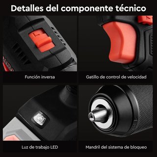 TALADRO LISTO PARA USAR KIT DNIPROM 20V 45Nm