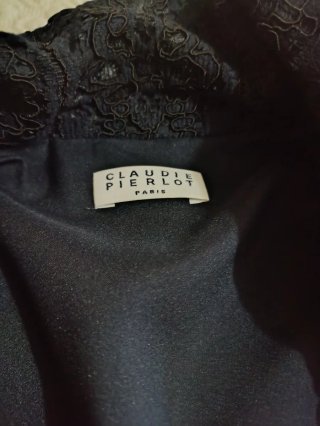 Vestido Guipur Claudine Pierlot Negro