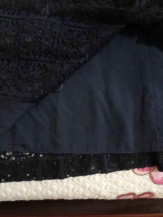 Vestido Guipur Claudine Pierlot Negro