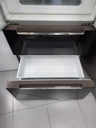 Nevera Teka Cristales Negra Combi Nofrost