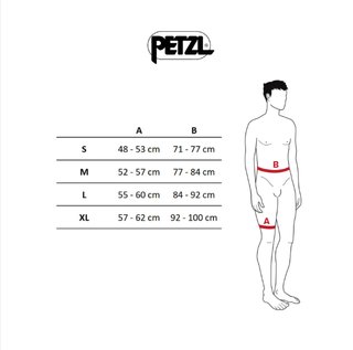 Arnés Petzl Corax LT Naranja Rojo Mujer talla M