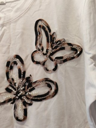 Camiseta MIA MIA mariposas lentejuelas