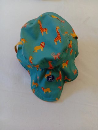 Cappellino bimbo/a stampa animali Protezione UV50+