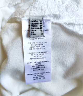 SIMORRA Jersey Blanco Bordado Floral