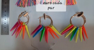 Pendientes Zarcillos Multicolor